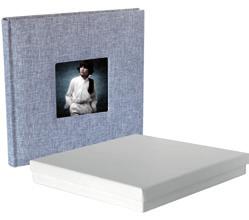 ÁLBUMES 25x25 y 30x30 Concord AL503 álbu Álbum tela beige. Caja blanca.