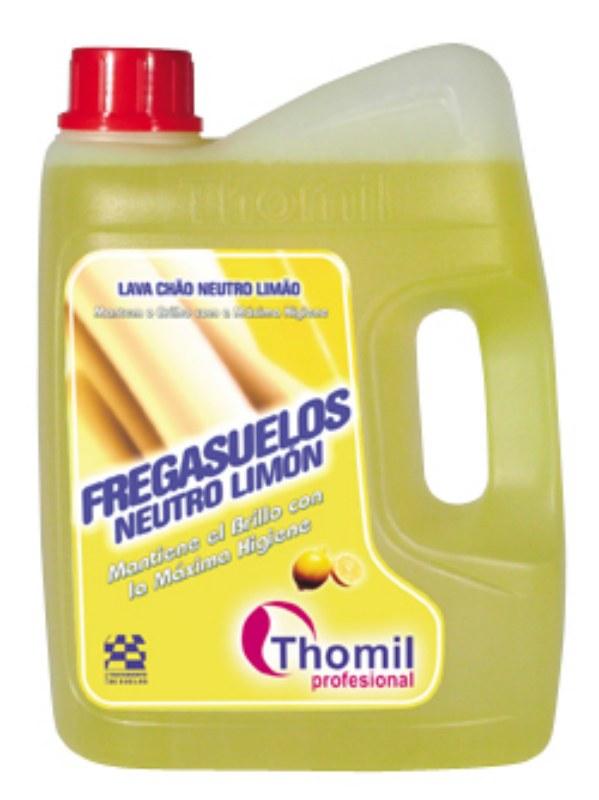 Friegasuelos bio-alcohol limón 5 l. (213022) Detergente abrillantador neutro para la limpieza diaria de todo tipo de superficies tanto abrillantadas como sin abrillantar. No deja residuos. Bioalcohol.