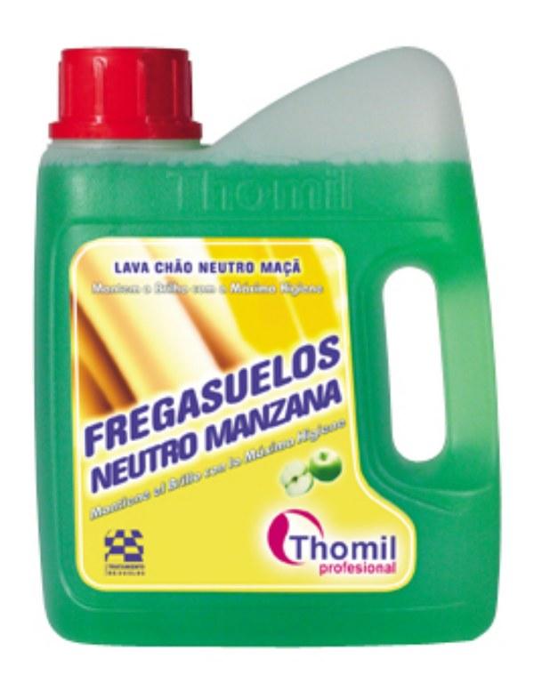 Friegasuelos bio-alcohol manzana 2 l. (213026) Detergente abrillantador neutro para la limpieza diaria de todo tipo de superficies tanto abrillantadas como sin abrillantar.