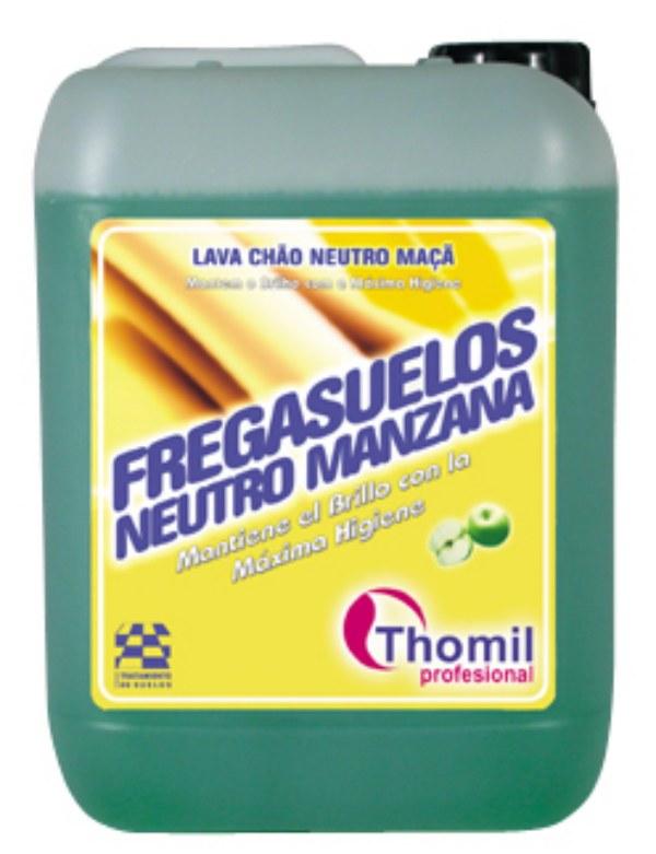 Friegasuelos bio-alcohol manzana 10 l. (213028) Detergente abrillantador neutro para la limpieza diaria de todo tipo de superficies tanto abrillantadas como sin abrillantar.