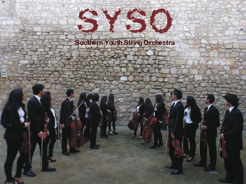 VIERNES, DÍA 18: SOUTHERN YOUTH STRING ORCHESTRA (ORQUESTA DE CUERDA JOVEN DEL SUR) La Southern Youth String Orchestra (Orquesta de Cuerda Joven del Sur), nace en 2011 como proyecto educativo