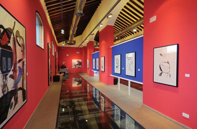 visitar la obra gráfica de Joan Miró en una sala de incomparable calidad.