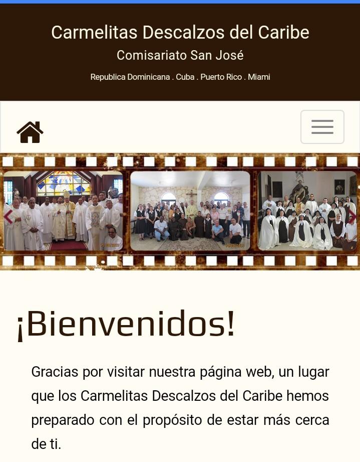 Visita nuestra página web: www.carmelitascaribe.
