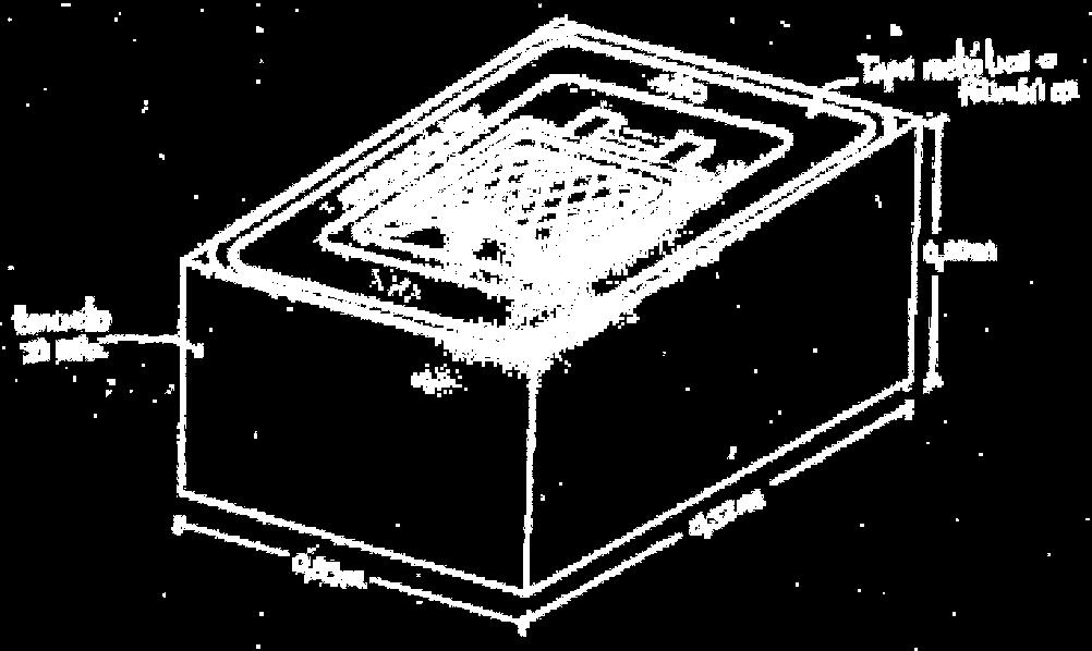 Esquema general de conjunto caja prefabricada y tapa Isométrico Nota: El esquema 2 tiene como ejemplo el uso de tapa metálica, pero también se permite el