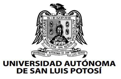 Universidad Autónoma de San Luis Potosí Facultad de Ciencias Químicas
