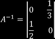 Septiembre 2012-2013 Problema nº1 Opción A 1º Se calcula el determinante de A: A 1 = adj(a)t A A = 6 2º Se calcula el adjunto de la matriz A: 0 3 2 0 3º Se calcula la transpuesta del adjunto de la