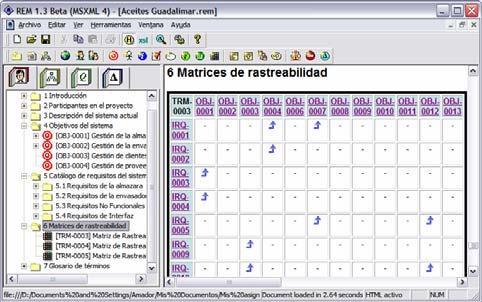 Matriz de rastreabilidad Ejemplo de uso Amador Durán Toro 54 Tipo de objetos (clase) Conjunto de objetos con características