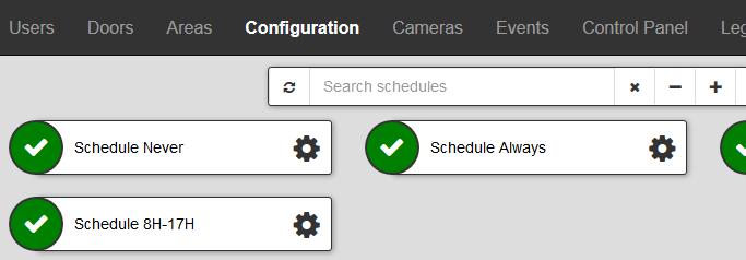 Utilice la sección de Configuración para modificar la fecha, hora y repetición del festivo. HORARIOS Para ver los horarios, haga click en Configuración y luego en Horarios.