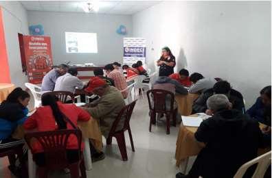 Cajamarca: Indeci realiza taller de Sistema de Alerta Temprana en provincia de Santa Cruz El Indeci, a través de especialistas de la Dirección Desconcentrada de Cajamarca, realizó el taller de