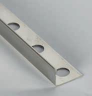 perfil acero inoxidable stainless steel profile 10 9 12 12,5 Perfi l curvado en acero utilizado para proteger y decorar, de alta resistencia a golpes y ralladuras, indicado para zonas de alto