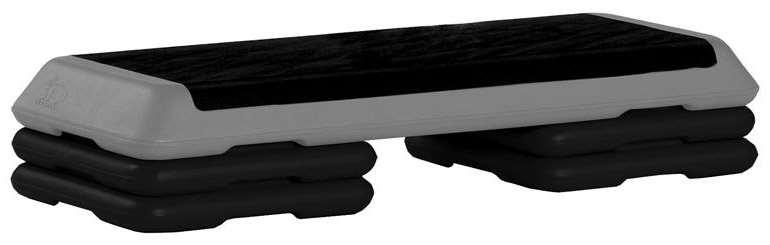 Juego THE ORIGINAL STEP SILVER/BLACK STE-F1107W-F1109W La plataforma con superficie antiderrapante, de 43 pulgadas de largo, 16 pulgadas de ancho y 4 pulgadas de alto Capacidad