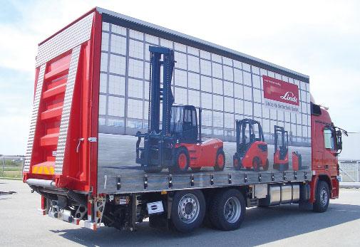 Plataforma vertical para camiones, remolques y semi-remolques DH-LSU.90 7500-9000 kg El tope: capacidades de elevación extrema hasta 9T La DH-LSU.