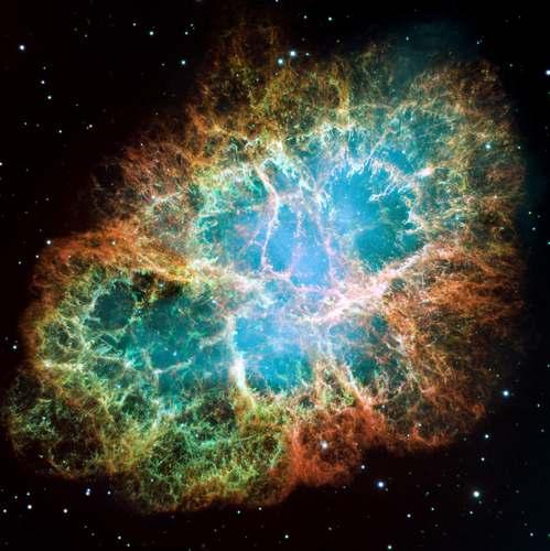 Remanentes de supernova La nebulosa del Cangrejo. Es el remanente de una supernova cuya explosión fue observada por los astrónomos chinos en 1054.