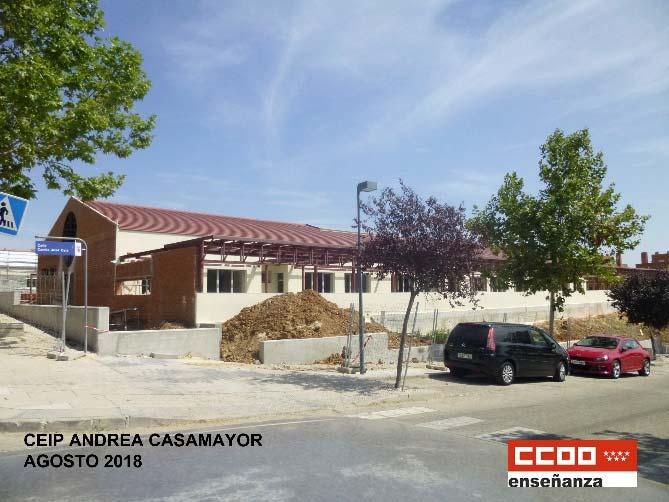 Paracuellos del Jarama CEIP Andrea Casamayor Construcción por fases Pendiente de construcción primera fase: 9 aulas