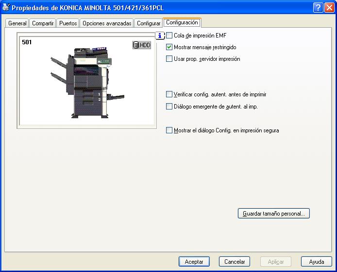8 Funciones de impresión de los controladores PCL/PS/XPS para Windows!