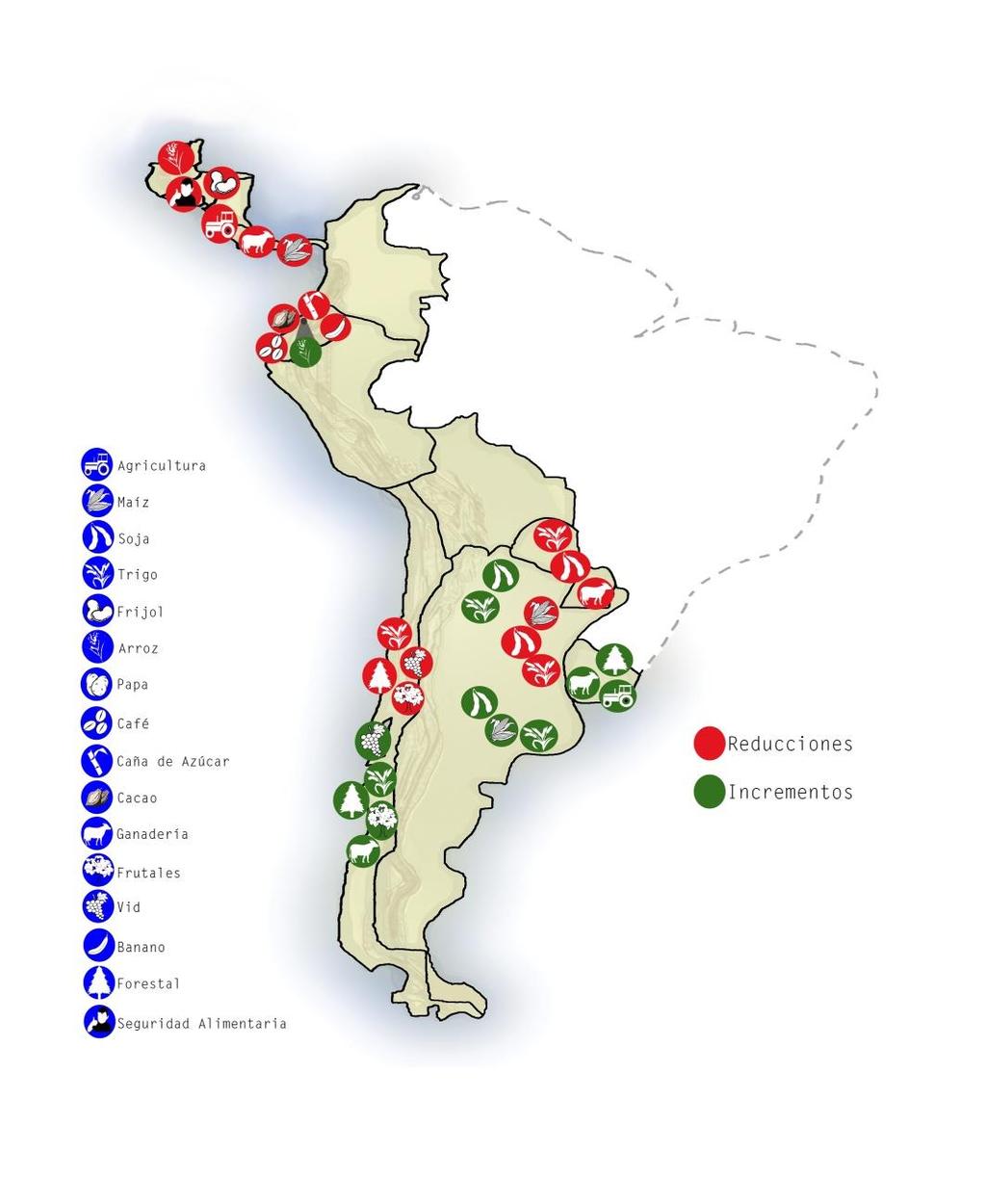 Impactos sobre el sector silvoagropecuario en países seleccionados de América Central y América del sur Profundas
