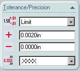 Agregue los limites de la tolerancia a las cotas de los diámetros del agujero y del eje, según los valores calculados en la sección anterior.