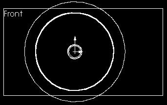 entities, para proyectar el círculo en el plano frontal. Convert Extruya el croquis.