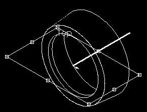 Abra un croquis en el plano Frontal y dibuje una línea vertical desde el origen hasta un punto cualquiera en el espacio.