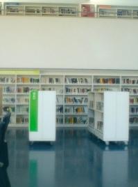 La biblioteca con menor longitud de estantes ocupados por la colección de fondos tiene 12 metros y la mayor 42.