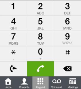 I.9.6.2 Modo móvil Se muestra la llamada en el marcador original (Restricción de Apple). 1- Contestar a la llamada.