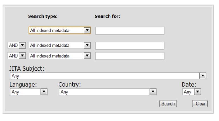 Búsquedas búsqueda avanzada CAMPOS: texto completo y metadatos / título / autor / editor