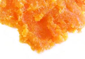 piel de naranja confitada de 72ºBrix, de color natural del producto, textura firme y sabor  PICADILLO DE PIEL DE