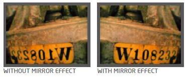5.8.8 Espejo Pulse y mantenga la tecla ESC durante 3 segundos para activar la visualización del espejo cuando aparece en la parte inferior derecha de la pantalla.