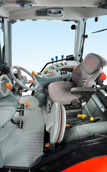 Virtus J ofrece la posibilidad de configurar el tractor con diferentes transmisiones: un cambio mecánico 10AD+10AT y el eficiente cambio Hi-Lo 20AD+20AT con inversor mecánico en el volante en la
