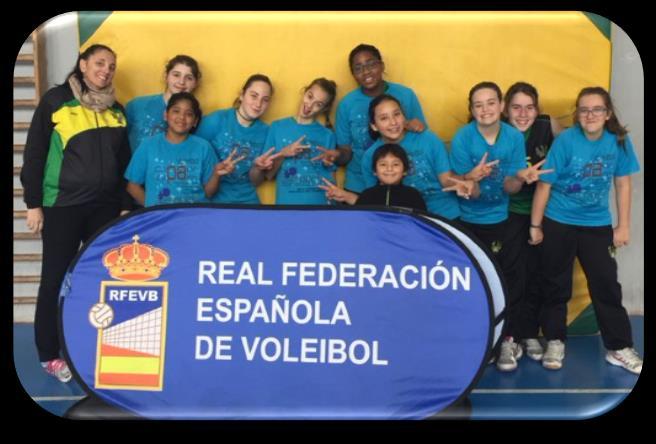 Además de los equipos federados, ofrece una oferta como Actividad Extraescolar de voleibol para niños y