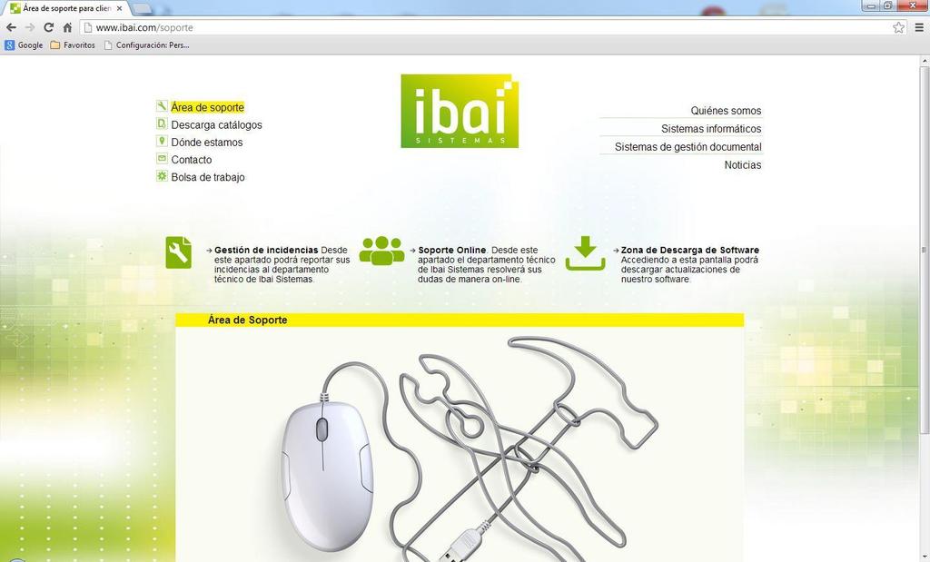 En esta página nos validaremos con el usuario y contraseñas proporcionadas desde Ibai