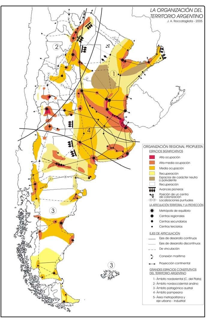 La organización del territorio argentino Los espacios constitutivos Los espacios significativos