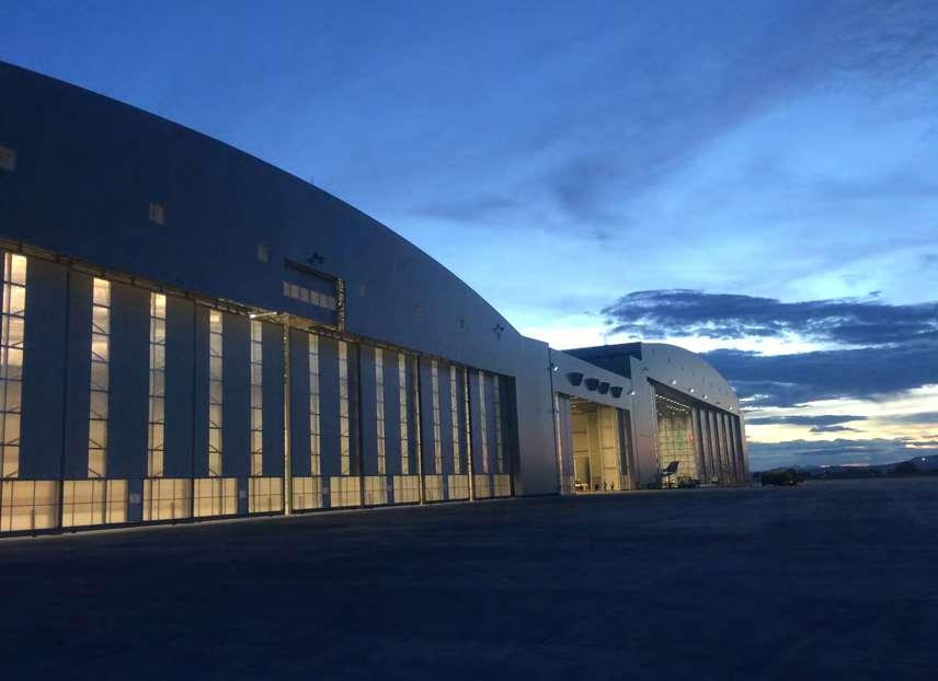 AERONÁUTICA Y ESTRUCTURAS ESPACIALES Somos especialistas en la edificación de hangares tipo MRO, FBO y de resguardo que