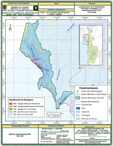 Con 23.923,4 hectáreas, el municipio del Bajo Baudó en la Costa Pacífica chocoana es el de mayor aporte al ecosistema de manglar subregional.
