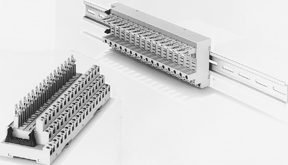 Base de módulos de E/S G7A Reduce el cableado a la vez que proporciona flexibilidad de E/S Montaje de relés electromecánicos y de estado sólido.