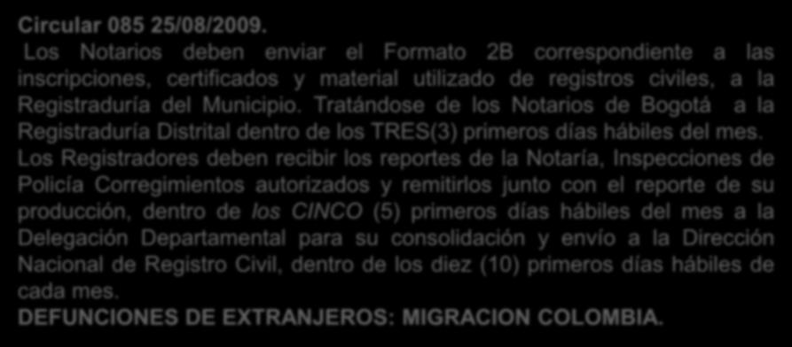REPORTE MENSUAL DE PRODUCCION Circular 085 25/08/2009.