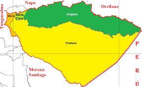 1. Cobertura Institucional La Provincia de Pastaza se divide en 4 cantones y 17 parroquias, con una extensión de 29.773 Km2, de acuerdo al último Censo del año 2010, tiene una población de 84.