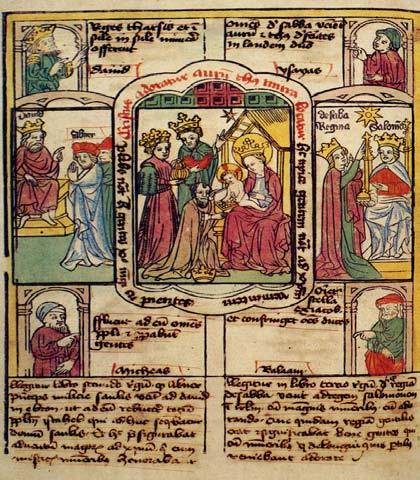 Se representaban visualmente los pasajes bíblicos mediante ilustraciones o dibujos miniaturas (algunas veces, en serie o secuencia), en los cuales aparecían los personajes principales de la historia