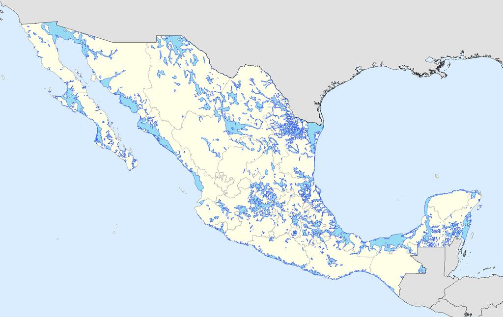 Atlas Nacional de Inundaciones UNIVERSO ESPERADO De los casi 2 000,000 km 2 con que