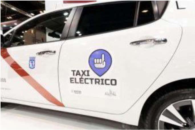 eléctricos y electrificación de una línea con recarga por inducción Taxi: incentivos para transformación a vehículos de bajas emisiones, hacia una flota 100% Cero y Eco en 2025.
