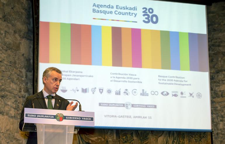 Localizando los ODS: ejemplos concretos País Vasco - Basque Country Agenda 2030 Agenda Euskadi Basque Country 2030: Una nueva estrategia regional que vincula los 17 Objetivos de Desarrollo Sostenible