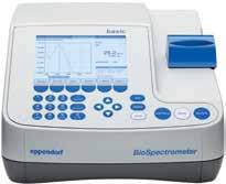 Oferta especial en fotometría + bono descuento + + + eppoints x 2! Línea Eppendorf BioSpectrometer : compatible con cubetas estándar y la cubeta de medición de microlitros Eppendorf µcuvette G1.