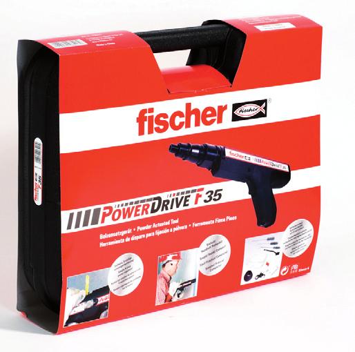 Programa de suministro para 3 (herramienta 8 mm) Descripción del producto Sus ventajas de una mirada El fijador de pernos Power Drive F35 es un dispositivo de fijación seguro y de aplicación versátil