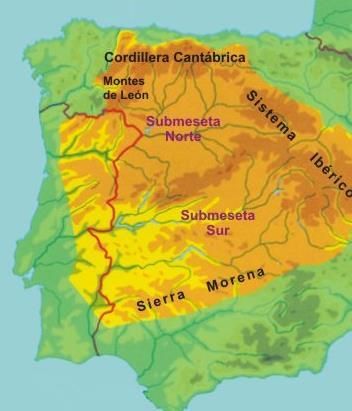 -Los montes de Toledo separan los ríos Tajo y Guadiana.