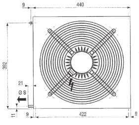3 velocidades de rotación de los ventiladores: 4P (.0 r.p.m),