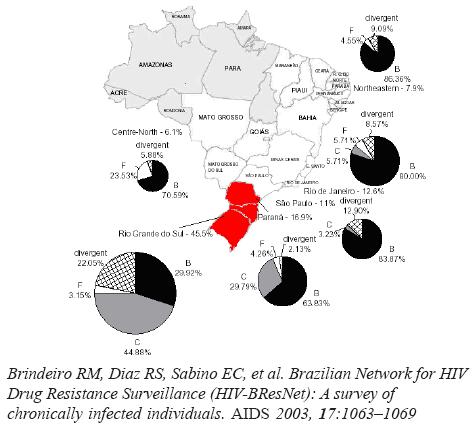 Diversidad Genética del VIH-1 1 en Brasil 11 n=31 n=68 N=110 Prevalencia de subtipos de VIH-1 en Rio