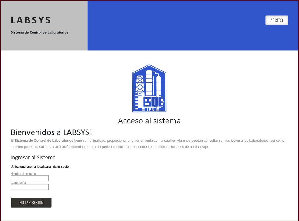 INTRODUCCIÓN Para iniciar deberás ingresar a la siguiente página web: http://www.labsys.esiqie.ipn.