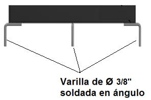 Esquema 13: Marco en lámina de acero Sección transversal Nota: Ver detalle de la tapa y el marco en norma RS4-1.