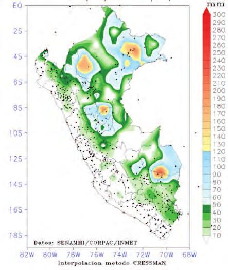 Las precipitaciones más sobresalientes fueron de 8, mm en Azángaro,, mm en Cabanillas y, mm en Isla Tequile, ubicados en Puno.