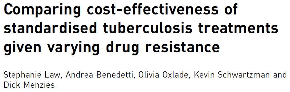 - A Markov model estimated treatment-related acquiredmdr-tb, mortality, disability-adjusted life years, and costs in settings with different prevalence of mono-inh resistant andmdr-tb. 1.